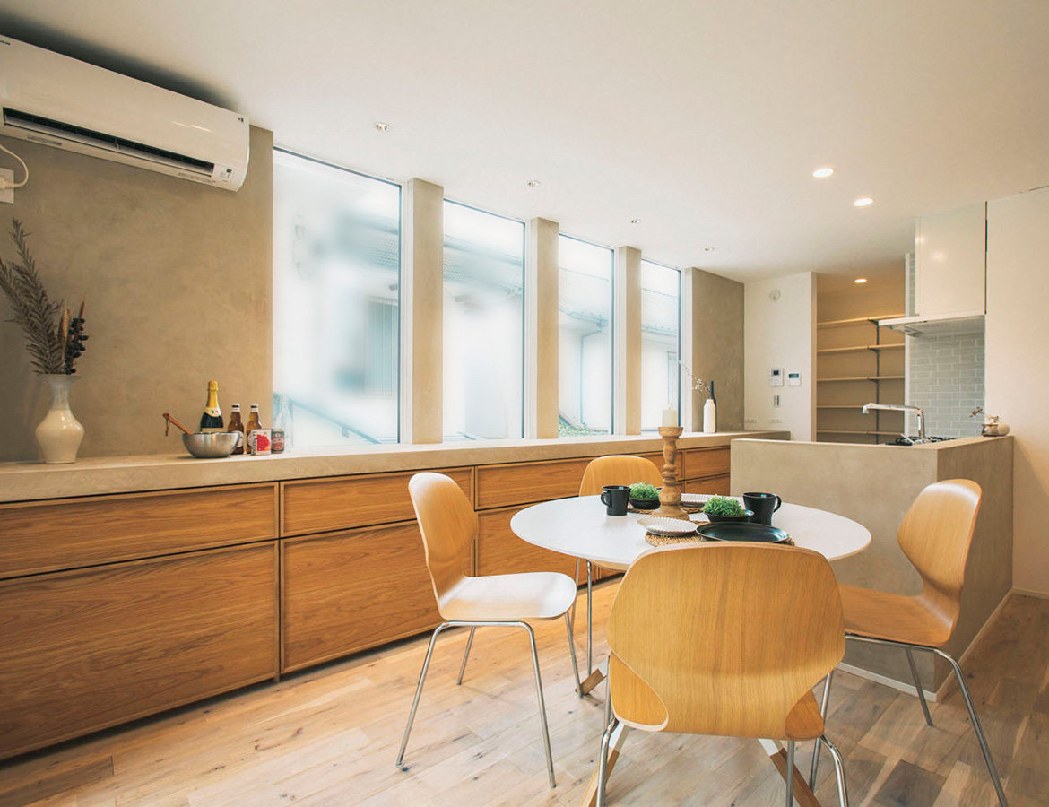 20帖のLDKを確保した2階建てのお家